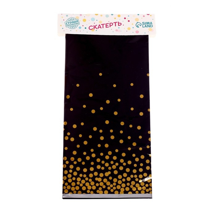 Скатерть «Конфетти» 137 × 183 см, цвет чёрный Скатерть «Конфетти» 137 × 183 см, цвет чёрный