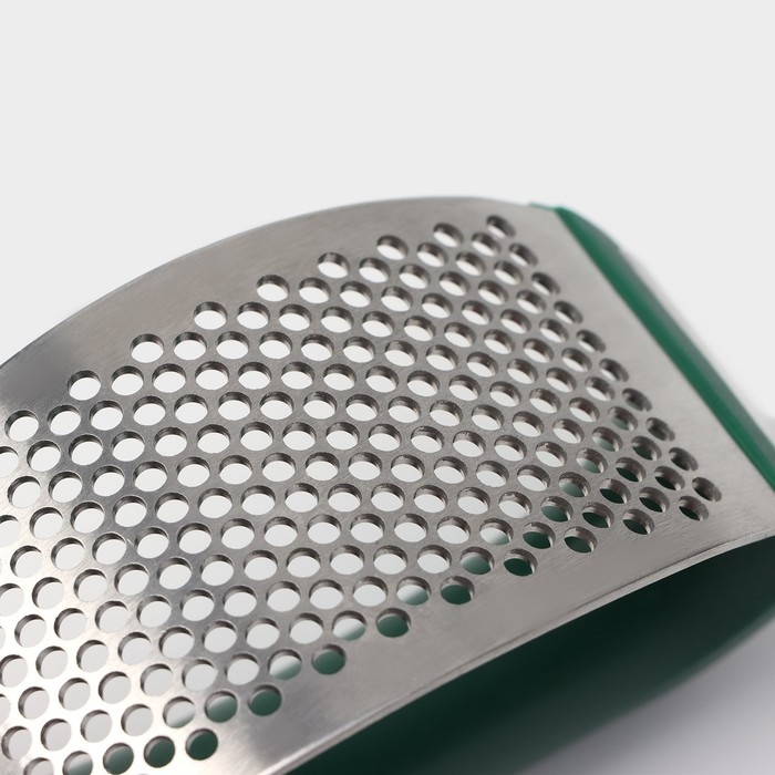 Пресс для чеснока Доляна «Эсмиральда», нержавеющая сталь, цвет зелёный Пресс для чеснока Доляна «Эсмиральда», нержавеющая сталь, цвет зелёный