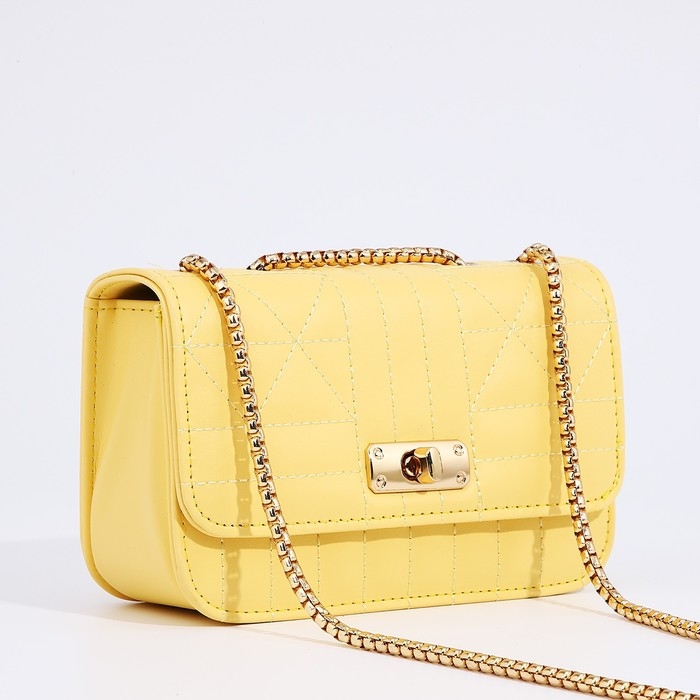 Сумка-мессенджер на клапане, цвет жёлтый Сумка-мессенджер на клапане, цвет жёлтый