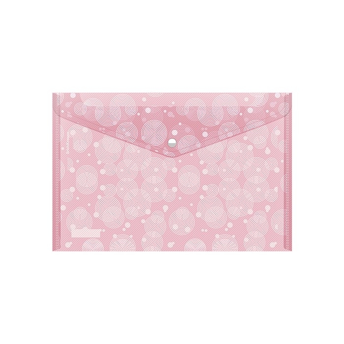 Папка-конверт на кнопке А4, 180 мкм, ErichKrause, Pastel Dots, глянцевая, полупрозрачная, с рисунком, МИКС Папка-конверт на кнопке А4, 180 мкм, ErichKrause, Pastel Dots, глянцевая, полупрозрачная, с рисунком, МИКС