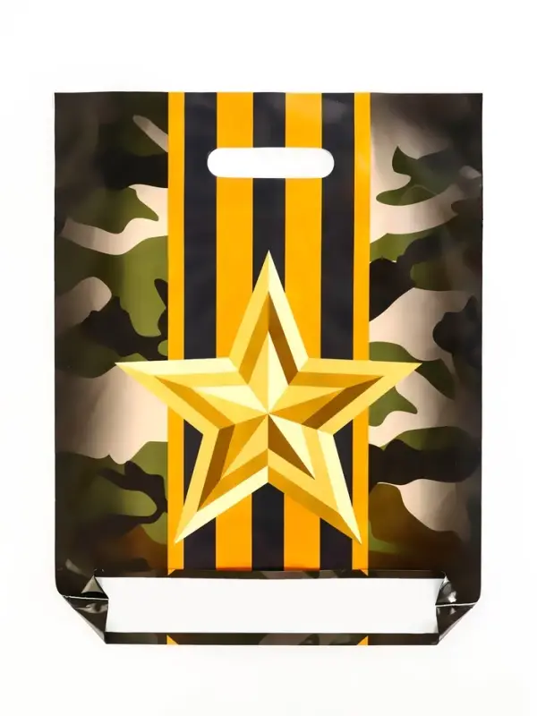 Пакет Пакет "Отвага", полиэтиленовый с вырубной ручкой, 31х40 см, 60 мкм