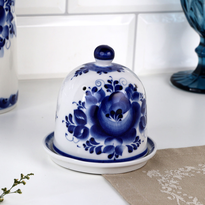 Лимонница, 11,5х10,5 см, гжель Лимонница, 11,5х10,5 см, гжель