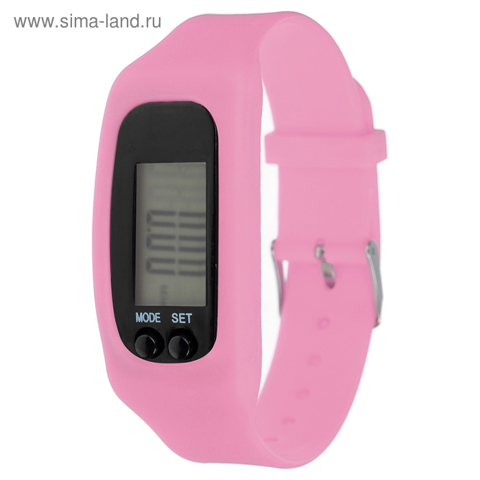 Шагомер-часы, 25 х 1.5 х 4 см, цвета МИКС Шагомер-часы, 25 х 1.5 х 4 см, цвета МИКС