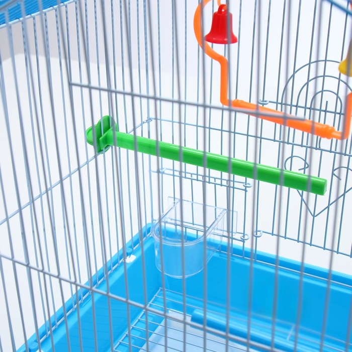 Клетка для птиц укомплектованная Bd-1/1d, 30 х 23 х 39 см, голубая (фасовка 12 шт) Клетка для птиц укомплектованная Bd-1/1d, 30 х 23 х 39 см, голубая (фасовка 12 шт)