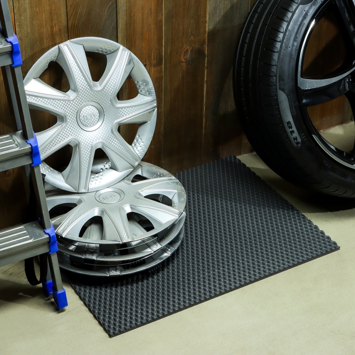 Коврик eva универсальный Grand Caratt, Ромб 50 х 67 см, серый Коврик eva универсальный Grand Caratt, Ромб 50 х 67 см, серый