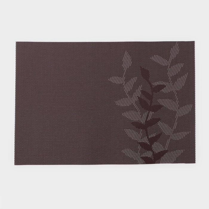 Салфетка сервировочная на стол Доляна &laquo;Росток&raquo;, 45&times;30 см, цвет серый