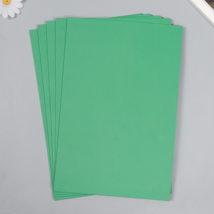 Фоамиран Фоамиран "Хвойный" 2 мм формат А4 набор 5 листов