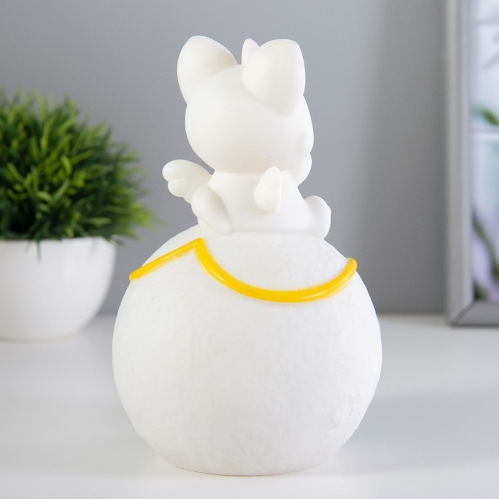 Ночник Ночник "Лисичка на луне" LED 1Вт 3х LR44 белый 10х10х16см RISALUX