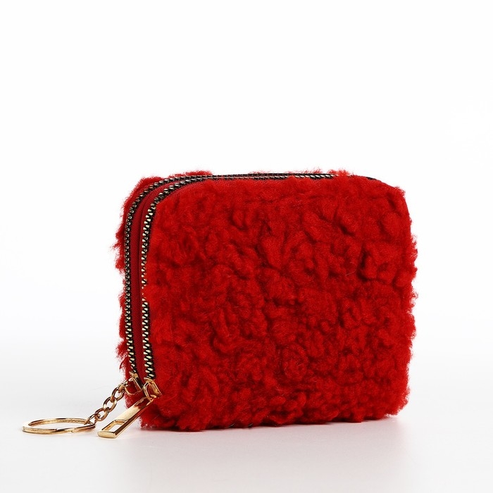 Кошелёк на молнии, цвет красный Кошелёк на молнии, цвет красный