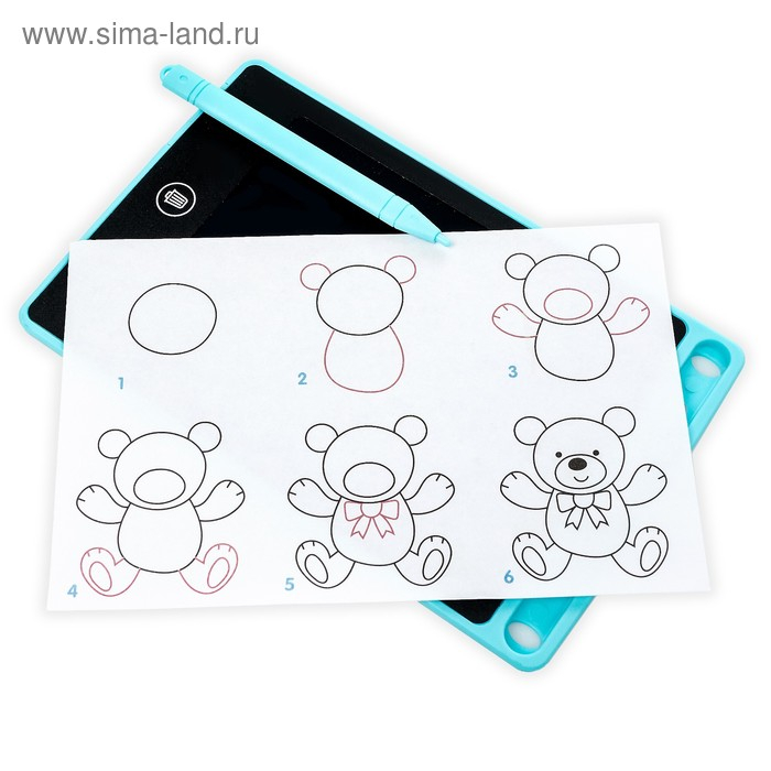 LED-Планшет для рисования, с трафаретами, МИКС LED-Планшет для рисования, с трафаретами, МИКС