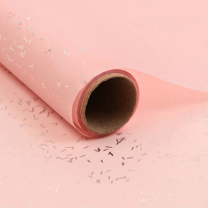 Пленка для цветов Пленка для цветов "Звездная ночь", 58 см х 5 м розовый лотус