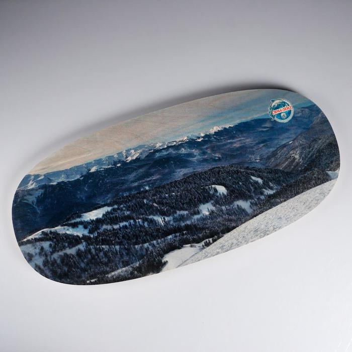 Доска балансировочная балансборд  Доска балансировочная балансборд "Горный пейзаж №3"D ролика 9 см, 75×35х1,5 см