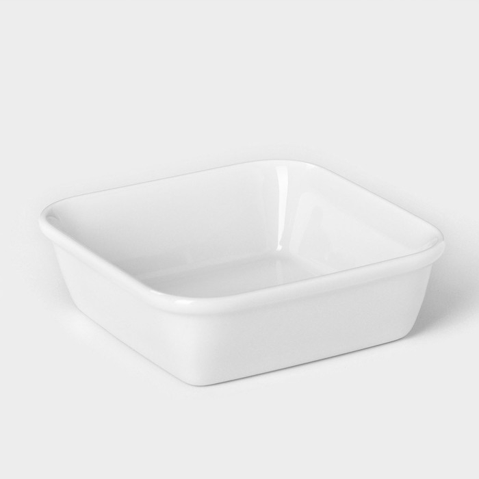 Форма для запекания фарфоровая квадратная «Бельё», 11×11 см Форма для запекания фарфоровая квадратная «Бельё», 11×11 см