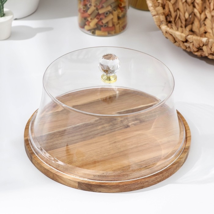 Блюдо для подачи, d=26,5 см, акация Блюдо для подачи, d=26,5 см, акация