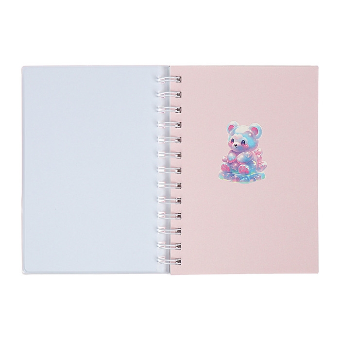 Записная книжка подарочная на гребне 80л,линия, цветной блок,обложка ПВХ 3D Мишка(17,6х13,5см) 105 Записная книжка подарочная на гребне 80л,линия, цветной блок,обложка ПВХ 3D Мишка(17,6х13,5см) 105