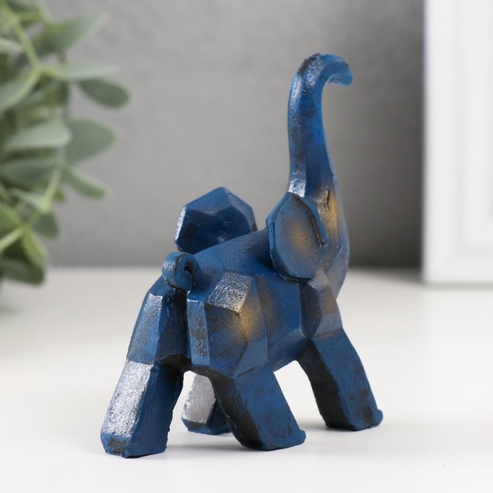 Сувенир полистоун Сувенир полистоун "Синий слон" 3х8х8,5 см