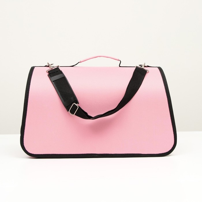 Сумка - переноска для животных  Сумка - переноска для животных "Воздушный поцелуй", розовая, размер S, 37,5 х 17 х 22 см