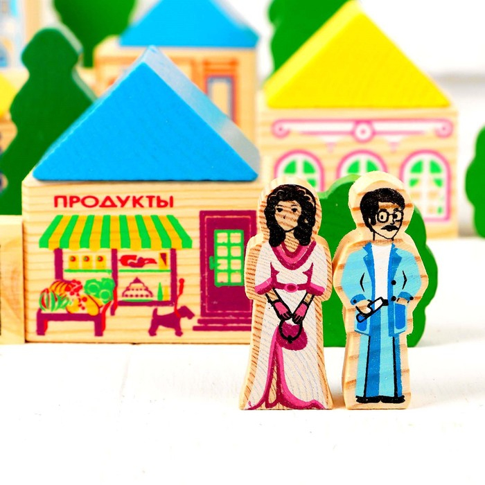 Конструктор «Весёлый городок», 56 элементов Конструктор «Весёлый городок», 56 элементов