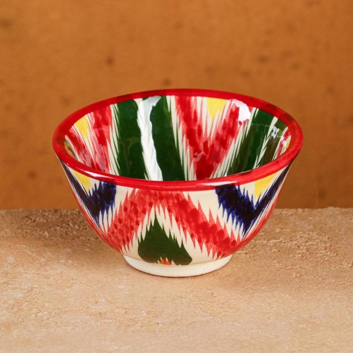 Пиала Риштанская керамика Пиала Риштанская керамика "Атлас", 9,5 см , разноцветная, средняя