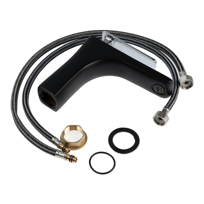 Смеситель для раковины ZEIN Z3871, однорычажный, высота излива 13 см, латунь, черный/хром Смеситель для раковины ZEIN Z3871, однорычажный, высота излива 13 см, латунь, черный/хром