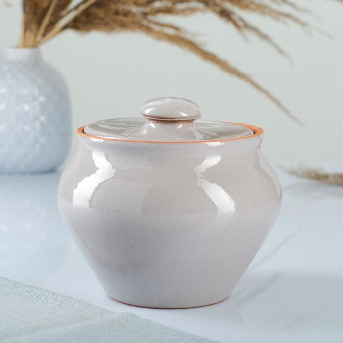 Набор  Набор "Вятская керамика Трио" 0,7лх3шт + ухват, серый