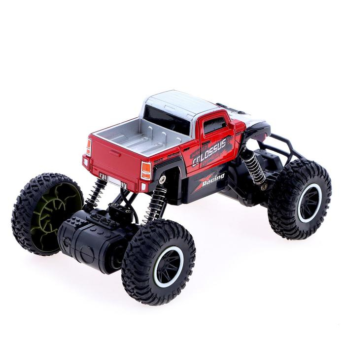 Джип радиоуправляемый «Пикап», работает от аккумулятора, цвет красный Джип радиоуправляемый «Пикап», работает от аккумулятора, цвет красный