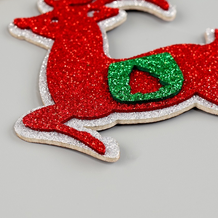 Украшение новогоднее из EVA  Украшение новогоднее из EVA "Олень" на клеевой основе