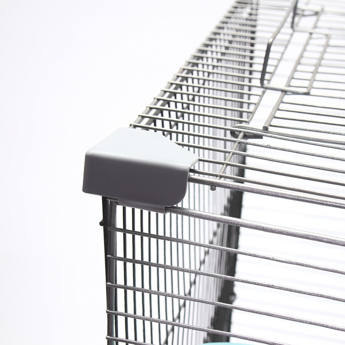 Клетка для птиц Клетка для птиц "Пижон" №104-Б, разборная, 2 секции, 58 х 40 х 88см, бирюзовая