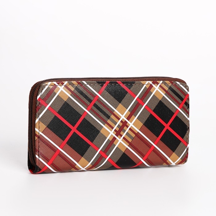 Кошелёк женский на молнии, цвет коричневый Кошелёк женский на молнии, цвет коричневый