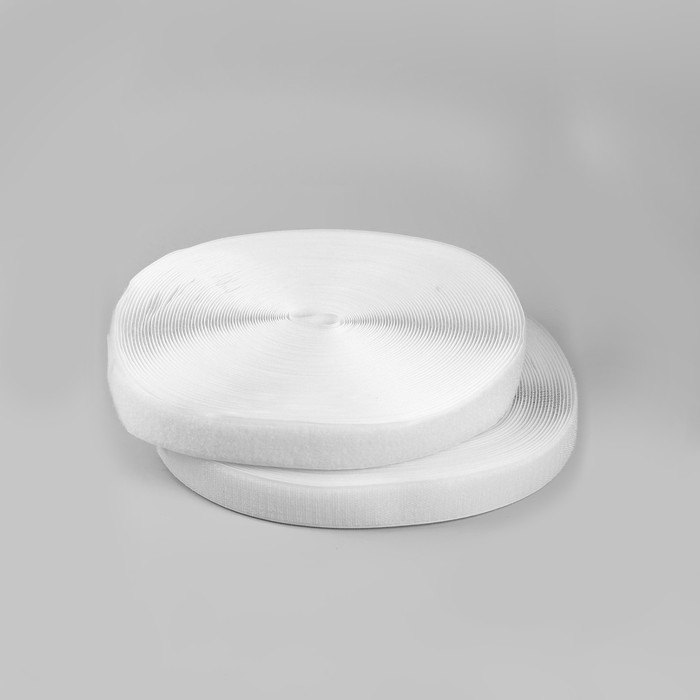 Липучка, 30 мм × 25 ± 1 м, цвет белый Липучка, 30 мм × 25 ± 1 м, цвет белый