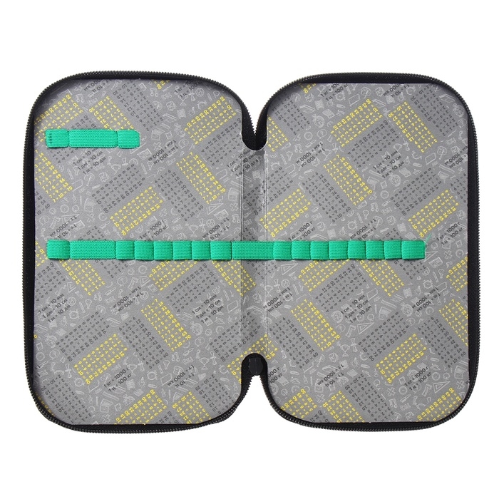 Пенал 2 секции, 125 х 205 х 40 мм, Calligrata 30П26/2  Пенал 2 секции, 125 х 205 х 40 мм, Calligrata 30П26/2 "Бульдог", ламинированный картон