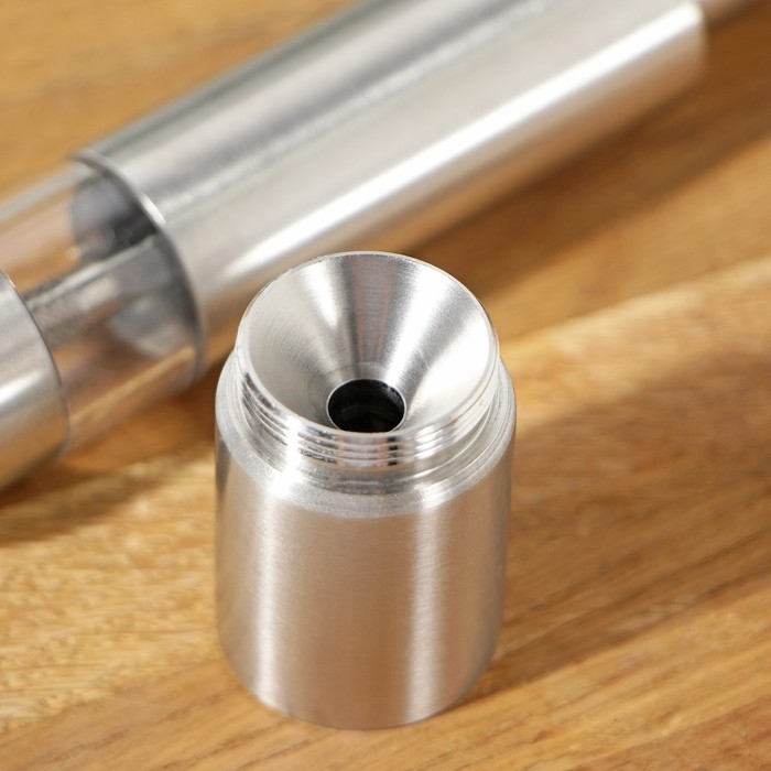 Мельница для специй Доляна «Элит», 15×3 см, металлический механизм, цвет серебряный Мельница для специй Доляна «Элит», 15×3 см, металлический механизм, цвет серебряный