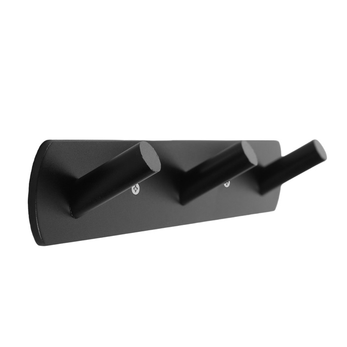 Вешалка CAPPIO CVT001, металлическая, трёхрожковая, цвет черный Вешалка CAPPIO CVT001, металлическая, трёхрожковая, цвет черный