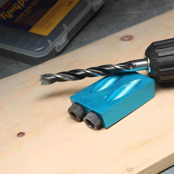 Набор для засверливания под углом 15° ТУНДРА, по дереву, 6-8-10 мм Набор для засверливания под углом 15° ТУНДРА, по дереву, 6-8-10 мм