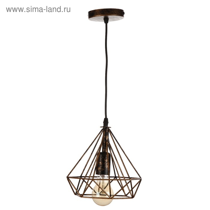 Светильник BayerLux "Блум" 1х40Вт E27 черный-золото 25x20x100 см.