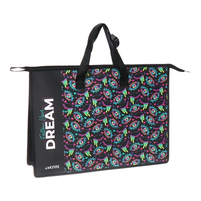 Папка А3 с ручками, пластик, молния сверху, deVENTE Dream, 467х338х100мм, внутренний карман Папка А3 с ручками, пластик, молния сверху, deVENTE Dream, 467х338х100мм, внутренний карман