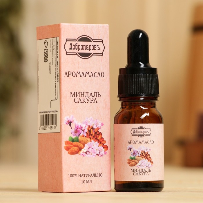 Эфирное масло Эфирное масло "Миндаль и сакура", с дозатором, 10 мл "Добропаровъ"