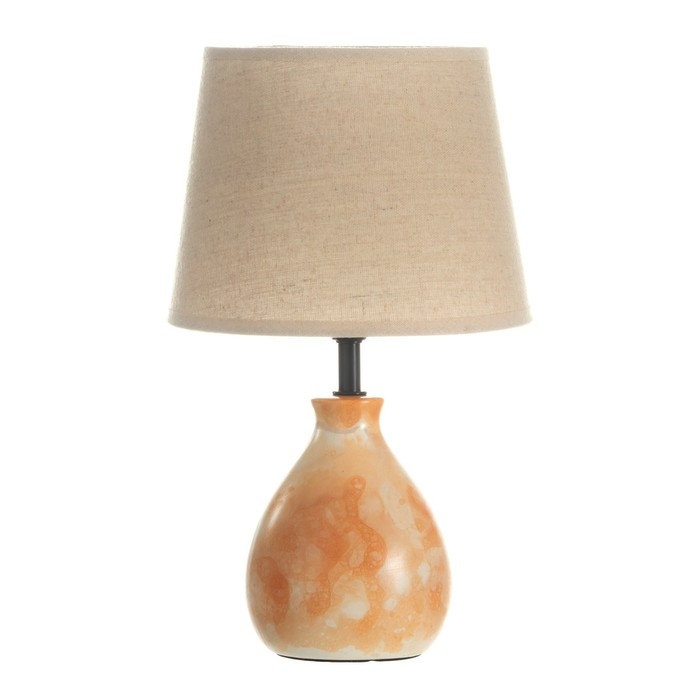 Настольная лампа Настольная лампа "Адара" Е14 40Вт оранжевый 20х20х33см RISALUX