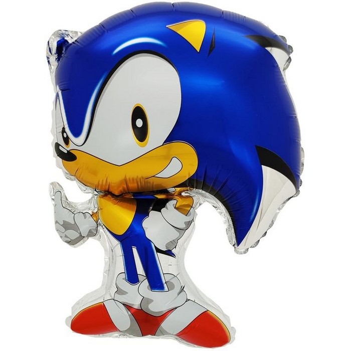 Шар фольгированный 27 Шар фольгированный 27" «Ёжик Аниме», фигура, синий