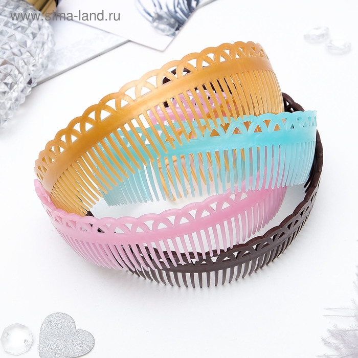 Гребень-ободок для волос Гребень-ободок для волос "Простой", микс