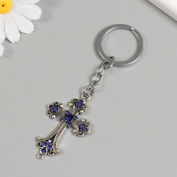 Брелок от сглаза металл Брелок от сглаза металл "Ажурный крест" 3,5х5 см