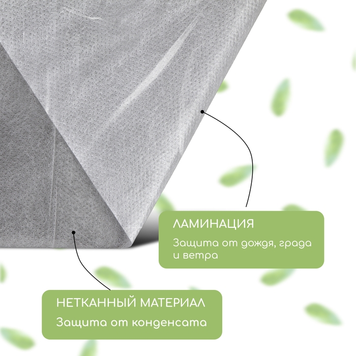 Материал укрывной, 5 × 1,6 м, ламинированный, плотность 30 г/м², спанбонд с УФ-стабилизатором, белый, Greengo Материал укрывной, 5 × 1,6 м, ламинированный, плотность 30 г/м², спанбонд с УФ-стабилизатором, белый, Greengo
