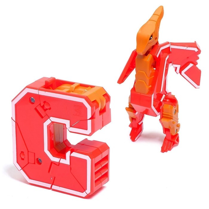 Робот «Дино-буква», трансформируется в динозавра, МИКС