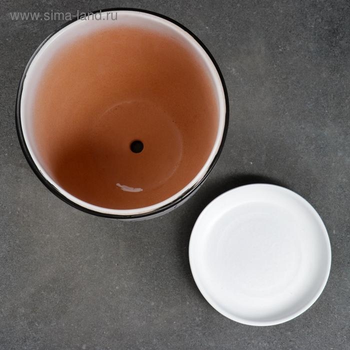 Горшок цветочный Иллюзия белая 2,5 л Горшок цветочный Иллюзия белая 2,5 л