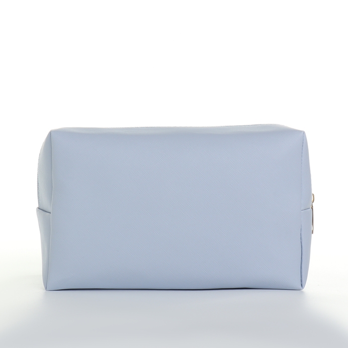 Косметичка на молнии, цвет голубой