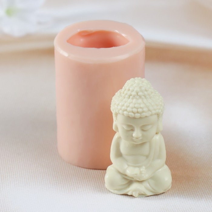 Молд силиконовый Молд силиконовый "Будда" изделие 3,5х2,8х6,5 см