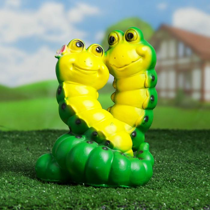 Садовая фигура Садовая фигура "Гусеницы пара" 18х15х23см