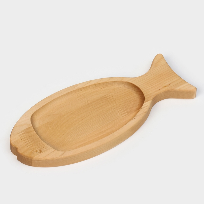 Доска разделочная и для подачи «Рыбка», 27,5×12×1,8 см, берёза Доска разделочная и для подачи «Рыбка», 27,5×12×1,8 см, берёза