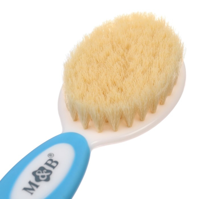 Набор расчесок с нейлоновой щетиной М&В, цвет голубой Набор расчесок с нейлоновой щетиной М&В, цвет голубой