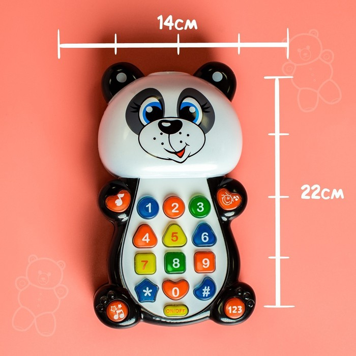 Игрушка музыкальная обучающая «Панда», с проектором, работает от батареек Игрушка музыкальная обучающая «Панда», с проектором, работает от батареек